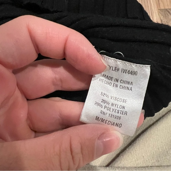 modern citizen black ribbed mockneck midi dress - Picture 5 of 8